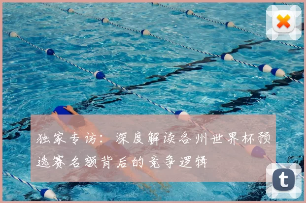 独家专访:深度解读各州世界杯预选赛名额背后的竞争逻辑